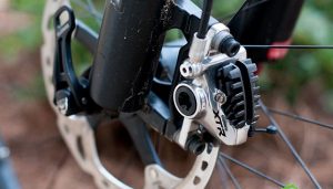 How does a bicycle brake work