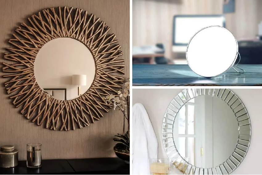 Composition of wall mirror