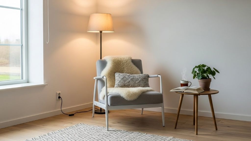 How to Arket Interior Design Cozy Corner Lighting Placement - Out There ...